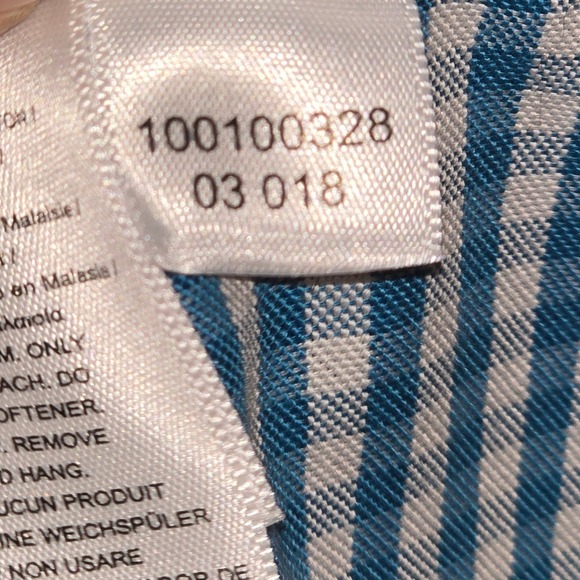 Brooks Brothers Madison Mens L Blue Gingham Checkered Button Down Shirt Non Iron - Picture 4 of 9